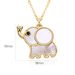 Personality Fashion All Match Elephant Pendant Hip Hop Exaggeration For Inlaid Zircon High End Necklace Female Accessories_ipsvogv.com