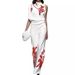Women's Printed Turtleneck Suit - Sleeveless Two-Piece Suit | Stylish And Chic Suit_ipsvogv.com