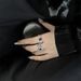 Red Inlaid Full Zircon Series Diamond Open With Adjustable Ring, Unique Design, High End Versatile Finger Ring , Design,_ipsvogv.com