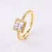Women's Jewelry White Copper Ring Square Zircon Ring Personality Creative Ring_ipsvogv.com