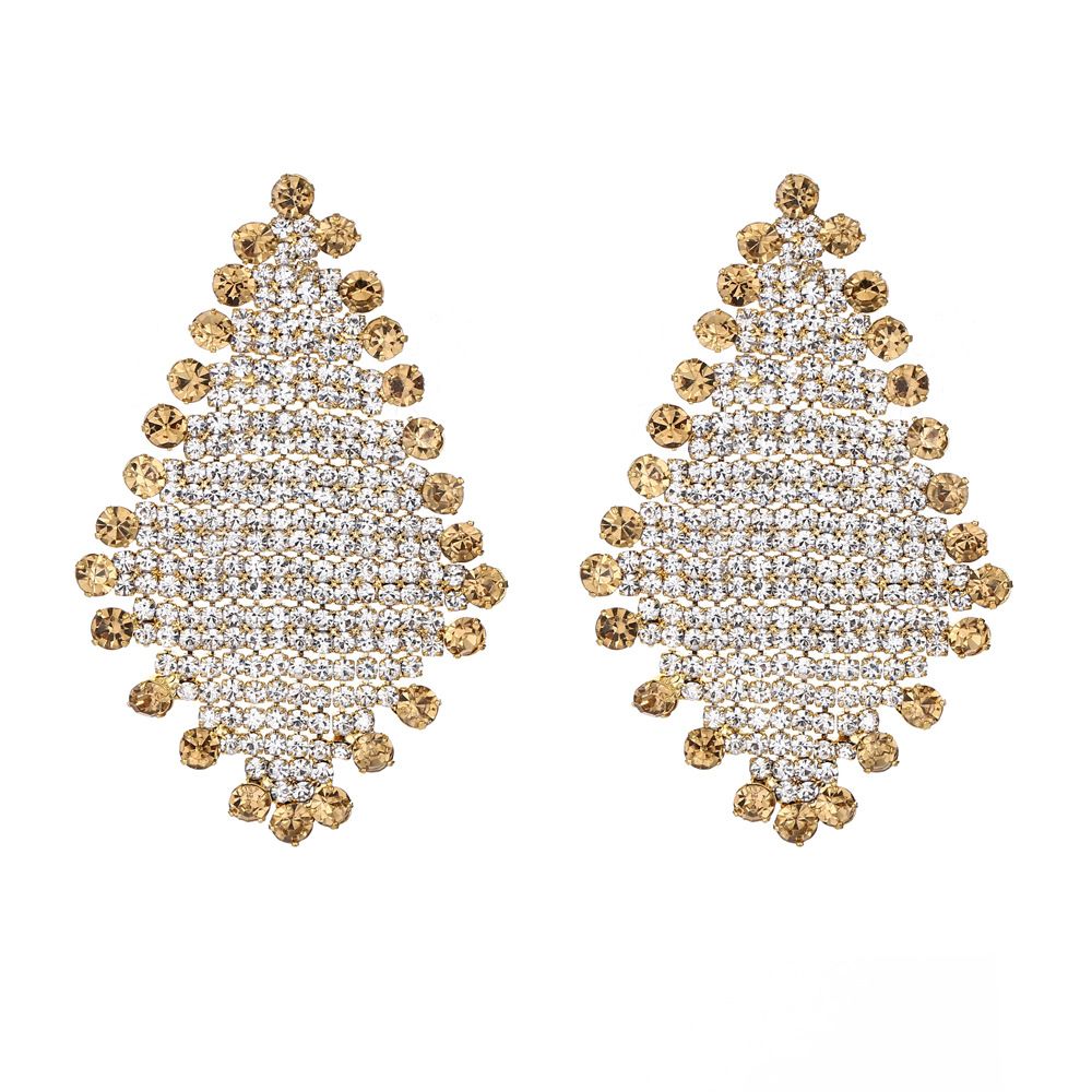 Unisex Earrings Shiny Exaggerated Diamond Claw Chain Rhinestone Earrings Earrings Three Colors To Choose Fashionable And Versatile_ipsvogv.com