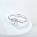 Geometric love zircon ring s925 silver simple fashion diamond ring jewelry silver jewelry_ipsvogv.com