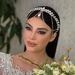 Women's Jewelry Set Fashion Bridal Headband Headdress Tassel Hanging Rhinestone Forehead Chain Crown Hair Accessories Hair Band Hair Crown_ipsvogv.com