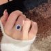 set Shaped Pigeon Egg Royal Full Blue Zircon Ring, Niche High-end Luxury French Temperament Style Ring ,_ipsvogv.com