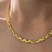 Fashionable Electroplated Titanium Steel Three-layer Braided Blade Chain Necklace_ipsvogv.com