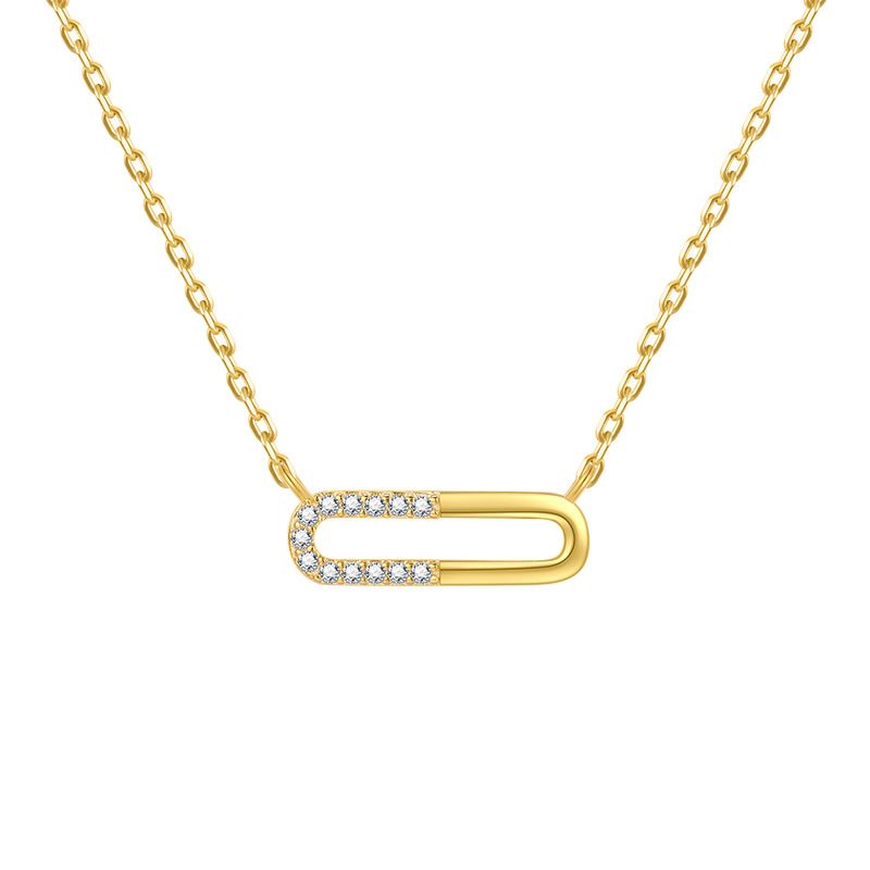 Women's Jewelry 925 Sterling Silver Small Fresh Geometric Square Necklace Light Luxury Niche Clavicle Chain_ipsvogv.com