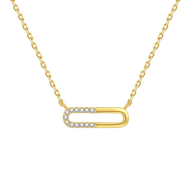 Women's Jewelry 925 Sterling Silver Small Fresh Geometric Square Necklace Light Luxury Niche Clavicle Chain_ipsvogv.com