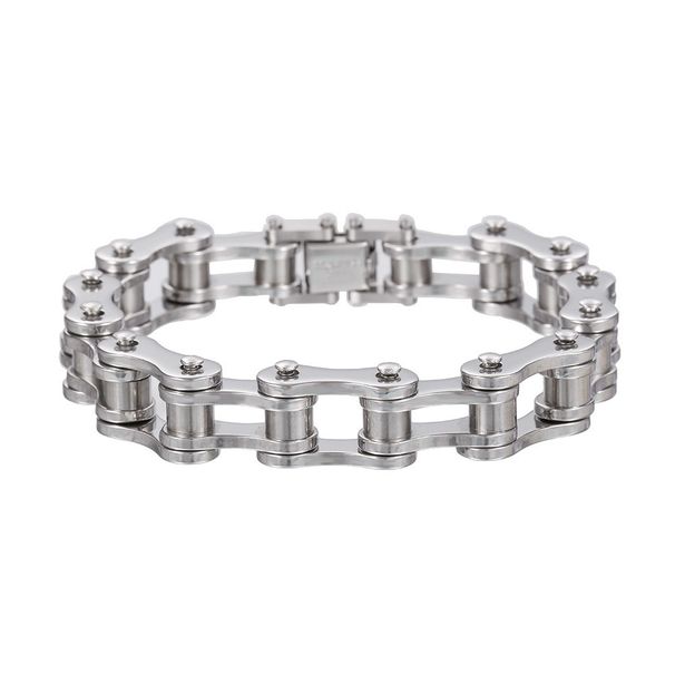 Trendy Men's Versatile Personality Hip-Hop Stainless Steel Japanese And Korean Punk Motorcycle Bicycle Bracelet Couple_ipsvogv.com