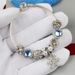 Snowflake Pendant Handmade DIY Alloy Dia Bead Bracelet_ipsvogv.com