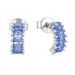 S925 sterling silver earrings color zircon simple versatile earrings for women jewelry silver jewelry_ipsvogv.com