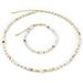 Natural Freshwater Pearl Shell Stone Natural Stone Bracelet Necklace Women's Set_ipsvogv.com