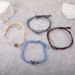 Handrope Four Color Beaded Woven Multi-color Cotton Rope Autumn Women's Adjustable Set Bracelet_ipsvogv.com