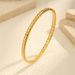 Women's Jewelry Stainless Steel White Zircon Diamond Openable Bracelet Gold_ipsvogv.com