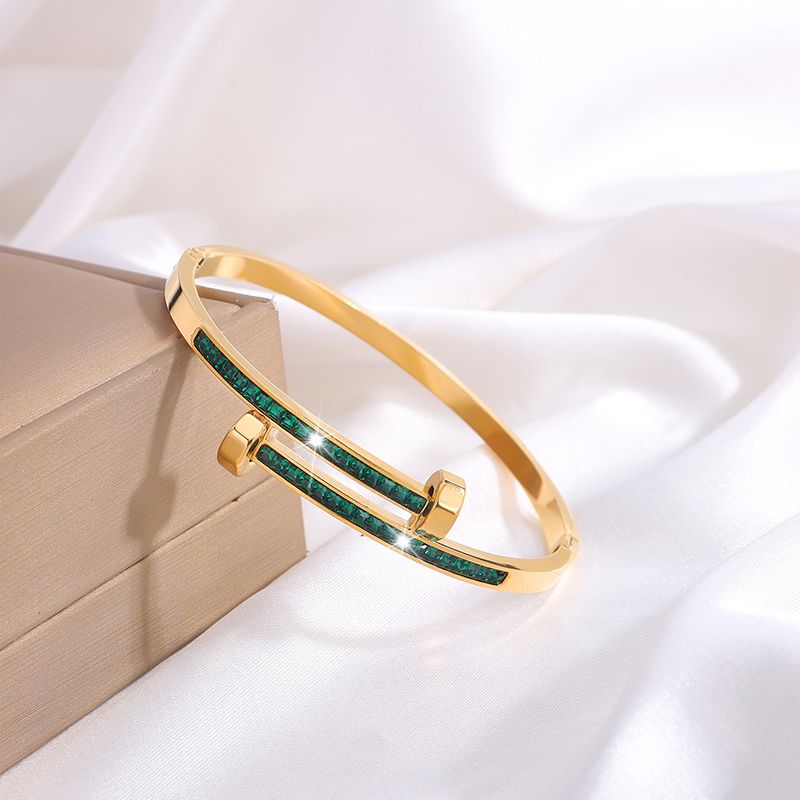 Casual Solid Color Titanium Steel Bangle In Bulk_ipsvogv.com