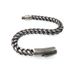 Minimalist Hip-Hop Men's Trend Stainless Round Polished Bracelet Titanium Steel Denim Blackened Reversible Chain_ipsvogv.com