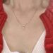 S Pure Silver Rose Zircon Necklace Women's Ins Exquisite Premium Sense Simple Versatile Temperament Clavicle Chain_ipsvogv.com