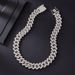 20mm Cuban Chain With Diamonds, Explosive Style, Bold Luxury, Double Row Diamond Alloy Hip-Hop Necklace_ipsvogv.com