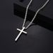 Hip-Hop Cross 304 Stainless Steel Plating Gold Plated Silver Plated Men's Pendant Necklace_ipsvogv.com