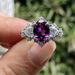 Sanjie's New Alloy Inlaid Purple Zircon For Women's Engagement Ring_ipsvogv.com