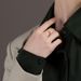 Korean Niche Design, Cuban French Size 6 Instagram Cool Wind, Internet Celebrity, Index Middle Finger, Ring, Couple_ipsvogv.com