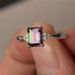 Colorful Stone Diamond Ring, Creative And Personalized Inlaid Rainbow Jewelry, Zircon Ring_ipsvogv.com