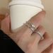 【 1010 People Collection 】 Plain Zircon Metal Set For Women, Light Luxury, Niche Design, High-end Feeling, Index Finger_ipsvogv.com