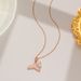 New Fishtail Pearl Titanium Necklace For Women's That Does Not Fade 18 Gold Stainless Steel Jewelry_ipsvogv.com