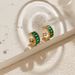 Ear clips inlaid with zircon four color temperament ear bone clips without ear holes copper plated K real gold C shaped light luxury style earrings_ipsvogv.com