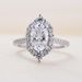 Sanjie New Fashion Jewelry Oval Zircon Women's Set Ring_ipsvogv.com
