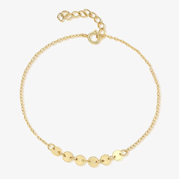 Women's Jewelry 925 Sterling Silver Simple Disc Circle Bracelet High End Niche Personality Temperament All Match Sequin Hand Jewelry_ipsvogv.com