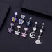 Women's Jewelry Zircon Belly Button Nail Oiled Belly Button Ring Piercing Jewelry_ipsvogv.com