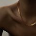 Fashionable Electroplated Titanium Steel Three-layer Braided Blade Chain Necklace_ipsvogv.com
