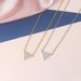 Unisex separated electroplated full diamond necklace Inverted triangle inlaid zircon clavicle chain fashion jewelry_ipsvogv.com