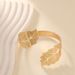 Geometric Open Adjustable Fashion Wide Hollow Butterfly Gold Bracelet For Women_ipsvogv.com