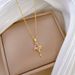 【 】 Galaxy Star Light Luxury Charm Gorgeous Full Diamond Necklace Women's Versatile Clavicle Chain Titanium Steel_ipsvogv.com