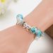 Live broadcast products with goods Blue bracelet DIY ancient silver beaded hand jewelry fresh temperament jewelry_ipsvogv.com