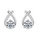 New Fish Tail Mosang Pure Silver Versatile Light Luxury X-shaped Design Feeling Earrings for Women_ipsvogv.com