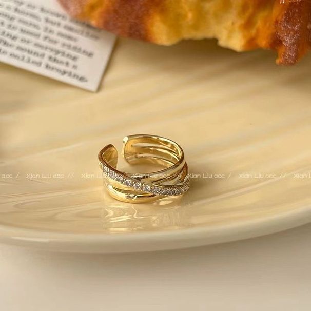 Zircon Design Female Birdcage Interlocking Niche High End Finger Fashion Personality Time Come Running Ring_ipsvogv.com