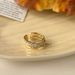 Zircon Design Female Birdcage Interlocking Niche High End Finger Fashion Personality Time Come Running Ring_ipsvogv.com