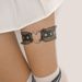 C0262 Sexy Lace Heart Rings Minimalist Nightclub 5 Di Tian Ku Leather Leg Accessories Women_ipsvogv.com
