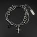 Starlight Black Bracelet For Men Titanium Steel Non-Fading 2023 New Korean And Japanese Style Simple Jewelry_ipsvogv.com