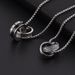 Men's Jewelry Fashion Stainless Steel Double Circle Crystal Necklace Double Ring Pendant Hip Hop Trendy Personality Long Sweater Chain_ipsvogv.com