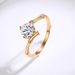 S925 Silver Moissanite Ring Female New Fashion 1ct Four Claw Twisted Arm Bamboo Champagne Color Genuine Diamond Ring_ipsvogv.com
