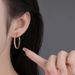 Silver Moissanite Earrings, Row Of Diamond Earrings, Simple And Fashionable, Light Luxury, Full Row Of Moissanite Earrings_ipsvogv.com