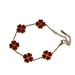 Women's Jewelry Titanium Steel Oil Drop Lucky Four Leaf Clover Bracelet K Gold Double Sided Bracelet_ipsvogv.com