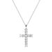 Popular Cross Pendant Necklace Full of Diamond Square Zircon Hip Hop trendy Neckchain Jewelry_ipsvogv.com