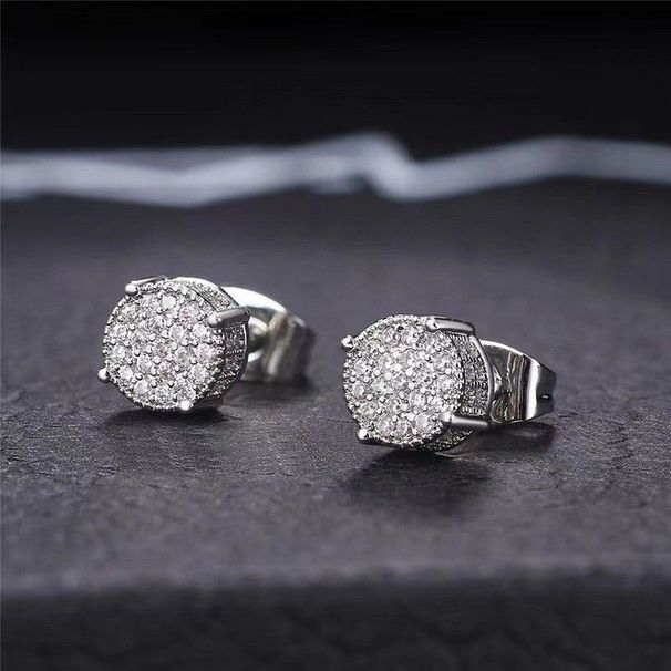 Unisex Best Selg With Dia For Men Trendy Gold Plated Earrings New Jewelry Temperament_ipsvogv.com