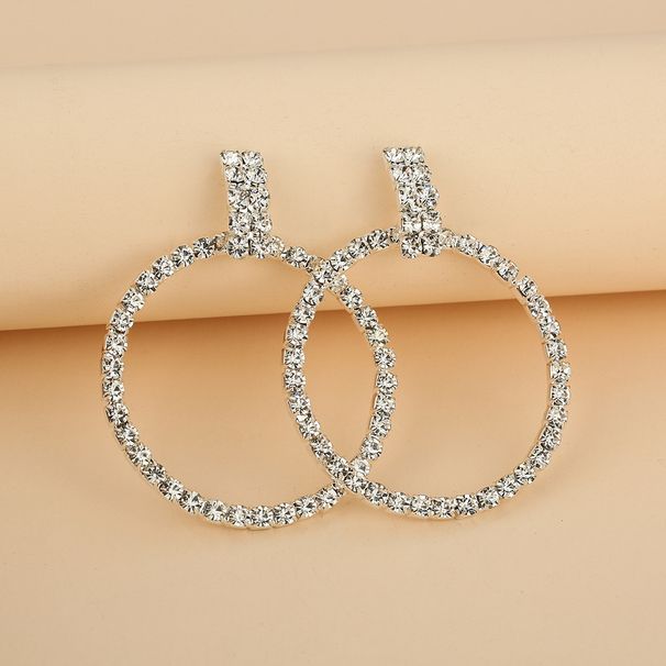 Women’s Jewelry Set Fashion Jewelry Fashion Retro Sexy All Match Full Diamond Big Circle Nightclub Personality Big Earrings_ipsvogv.com