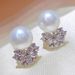 New Trend Earrings Baroque Pearl Zircon Earrings with Advanced Sense and Versatile Commuter Earrings_ipsvogv.com