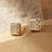 Cao Shi Square Hip Hop Full of Zircon Micro Inlaid for Men's Fashion Hiphop Earrings_ipsvogv.com